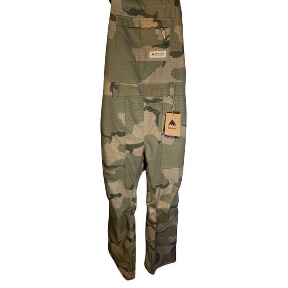 Burton Dryride Womens Avalon Ski Bib Size XL NEW Barren Camo Waterproof Vents - Picture 2 of 16